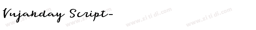 Vujahday Script字体转换
